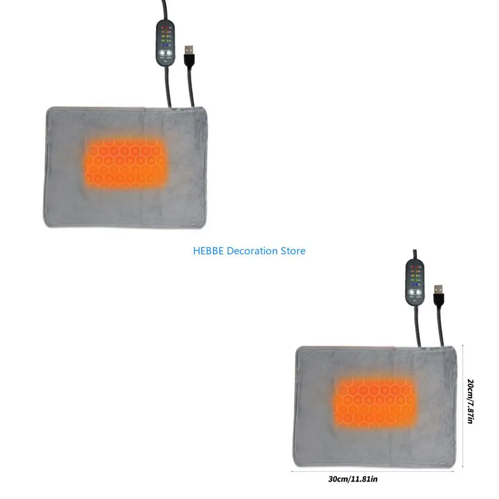 B0KC Pet Electric Heating Pad USB Powered Safe Warm Mat For Indoor Outdoor Use