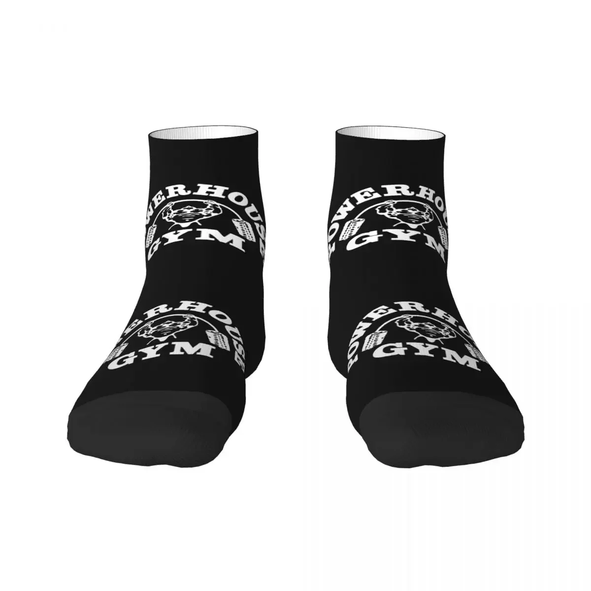 Funny Mens Powerhouse Gym Dress Socks Unisex Warm Breathbale 3D Printing Bodybuilding Fitness Muscle Crew Socks