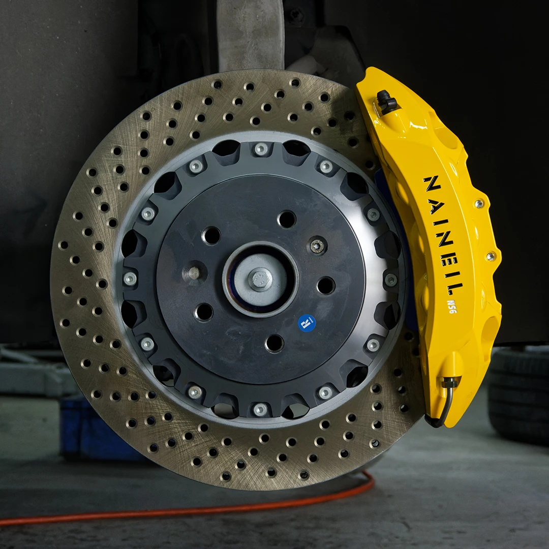 أداء أنظمة الفرامل التلقائية 6 مكبس مزورة الفرجار مجموعة الفرامل الكبيرة لميتسوبيشي لانس EVO 7 8 9 #2