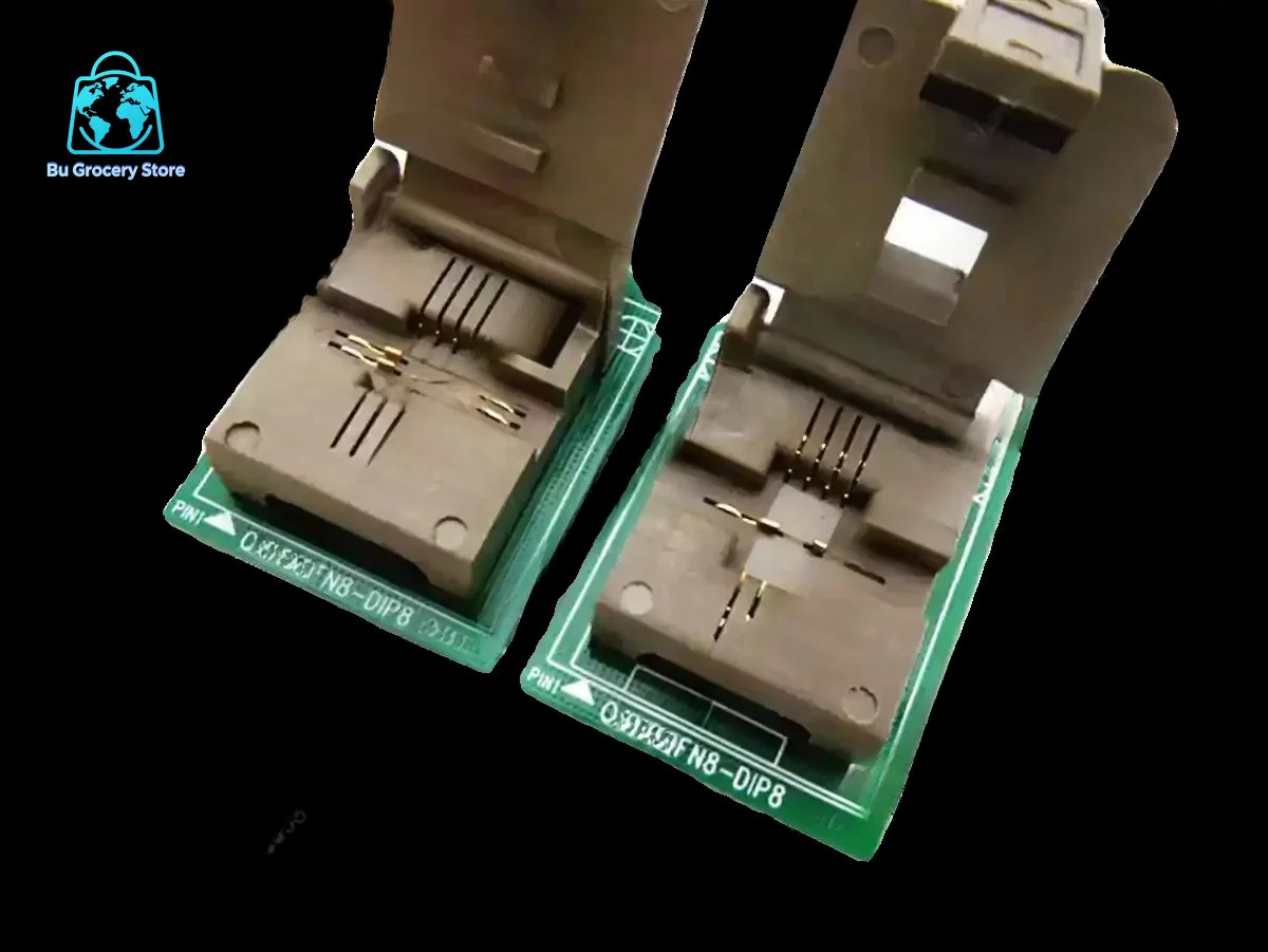 QFN8 WSON8 MLF8 MLP8 DFN8 to DIP8 IC Test Socket Adapter Converter for 6x5mm 8x6mm Chip Programming Debug
