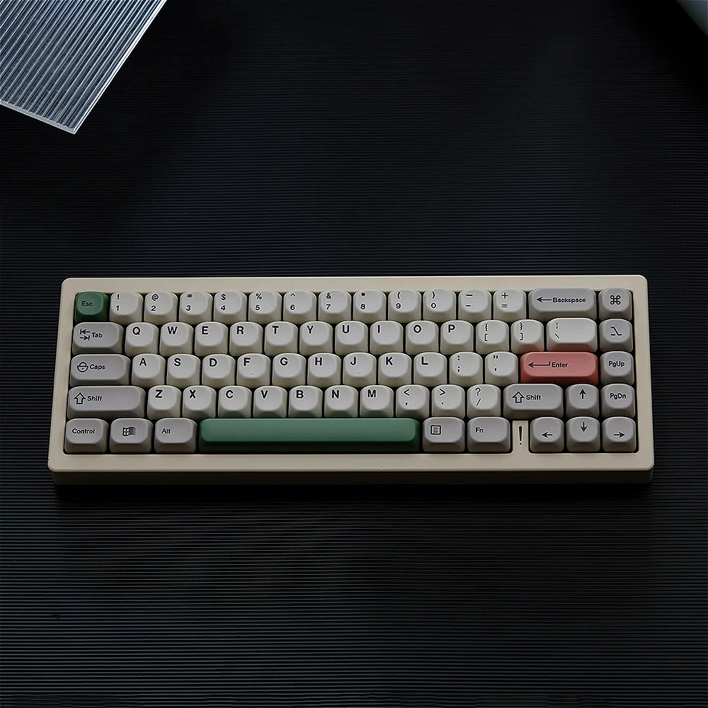 139 Keys Vintage Green Keycaps PBT Two Color Injection Molded Keycaps KOA Shape Fits MX Switch Gaming Mechanical Keyboards