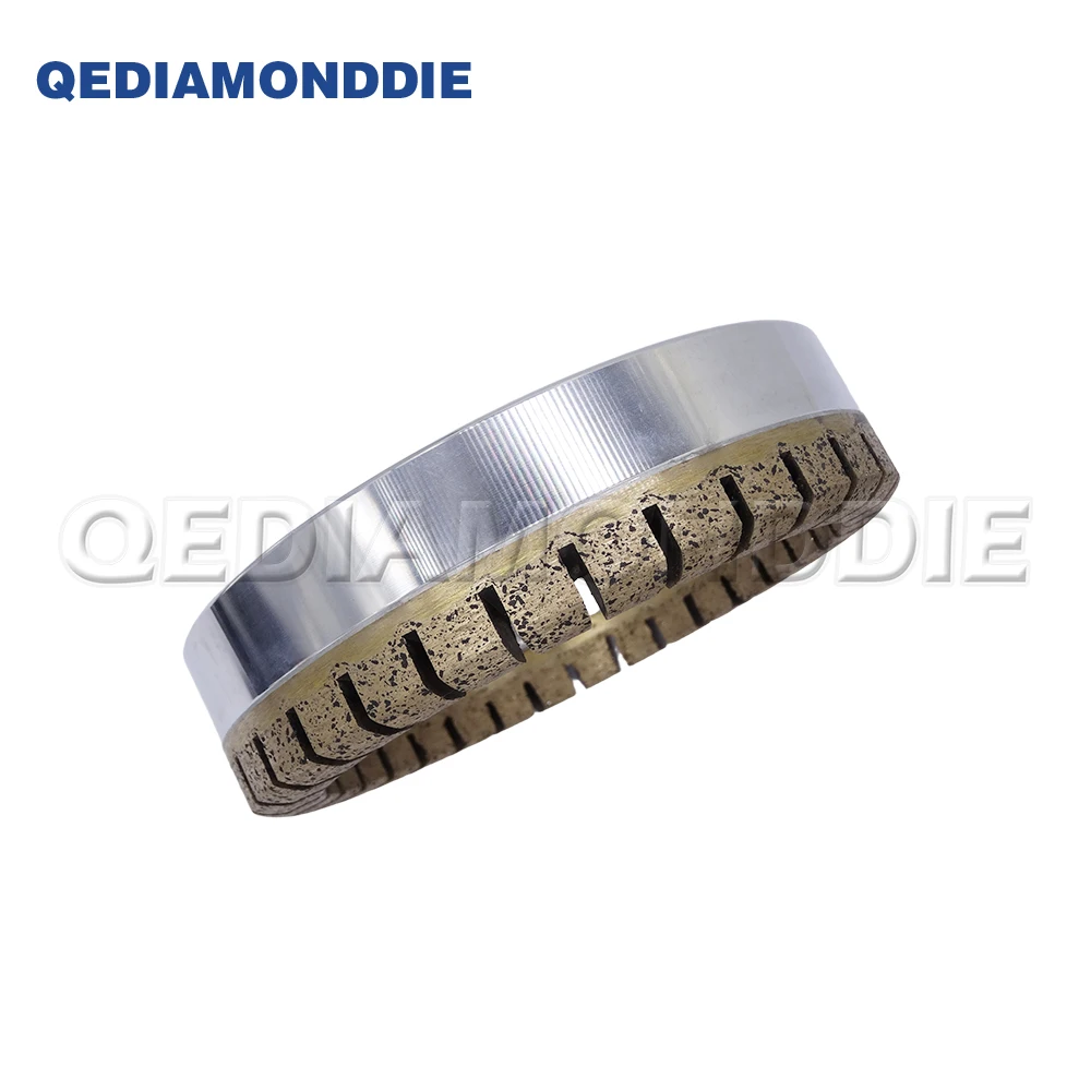 D150mmx15mmx10mm Full Segmented Glass Diamond Cup Grinding Wheel For Flat Edge of Straight-line Double Edger