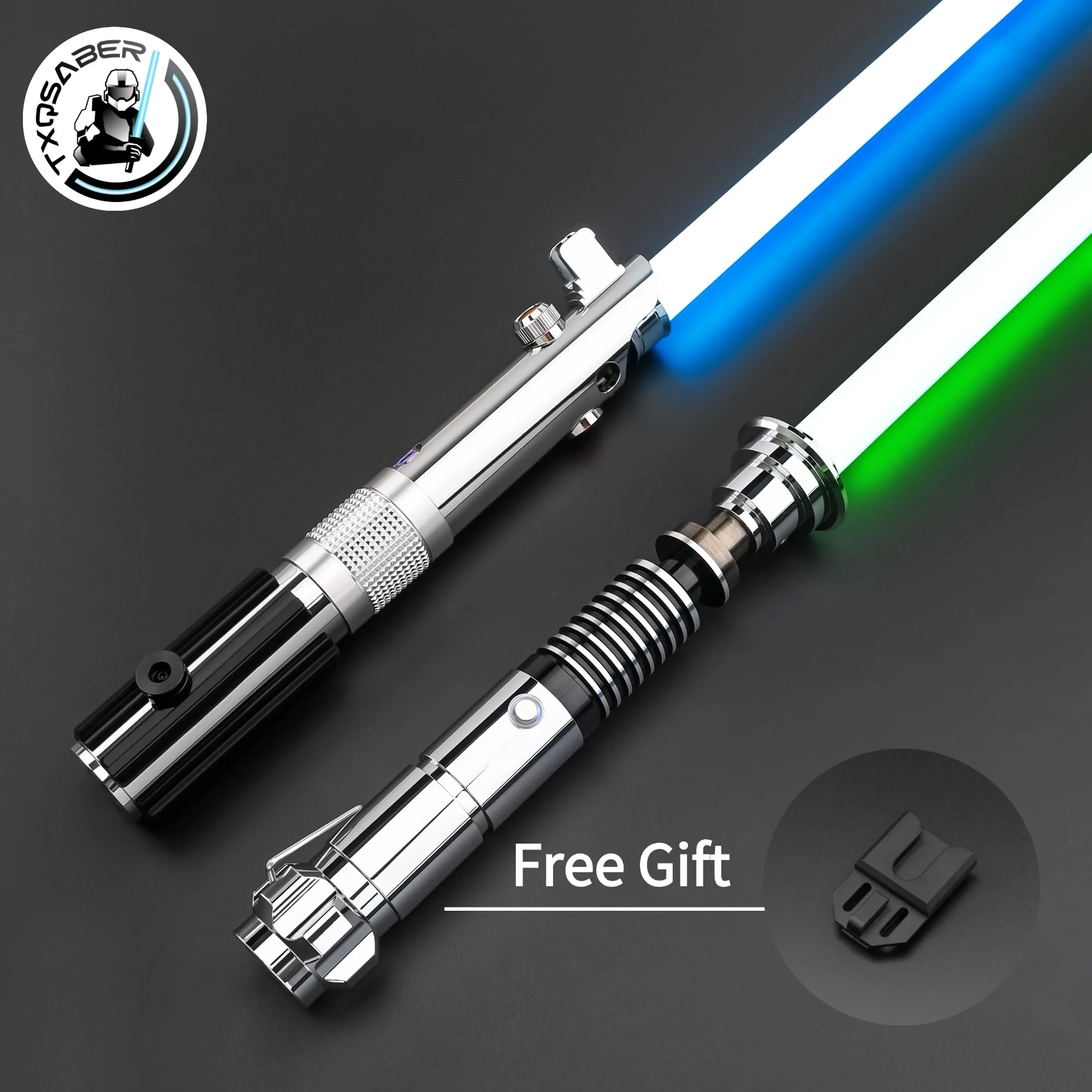 

TXQSABER Series Anakin SE Proffie RGB Laser Pixel board Smooth Swing Metal Hilt With LED Strip Blade SDCard Luke V1 Skywalker