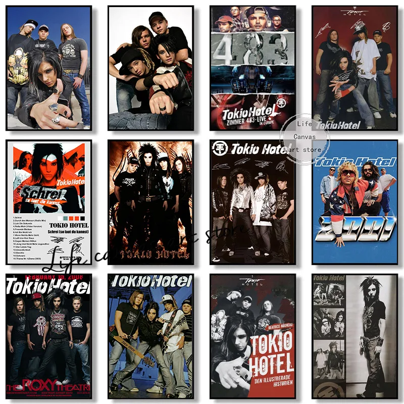 ملصق فني لألبوم الفنادق من Tokio كلاسيكي ، وعصبة على شكل إنسان ، وموسيقى ، وسلسلة Civer ، ولوحة قماشية ، وطباعة حائط ، وصورة ، وغرفة معيشة ، وديكور منزلي #1