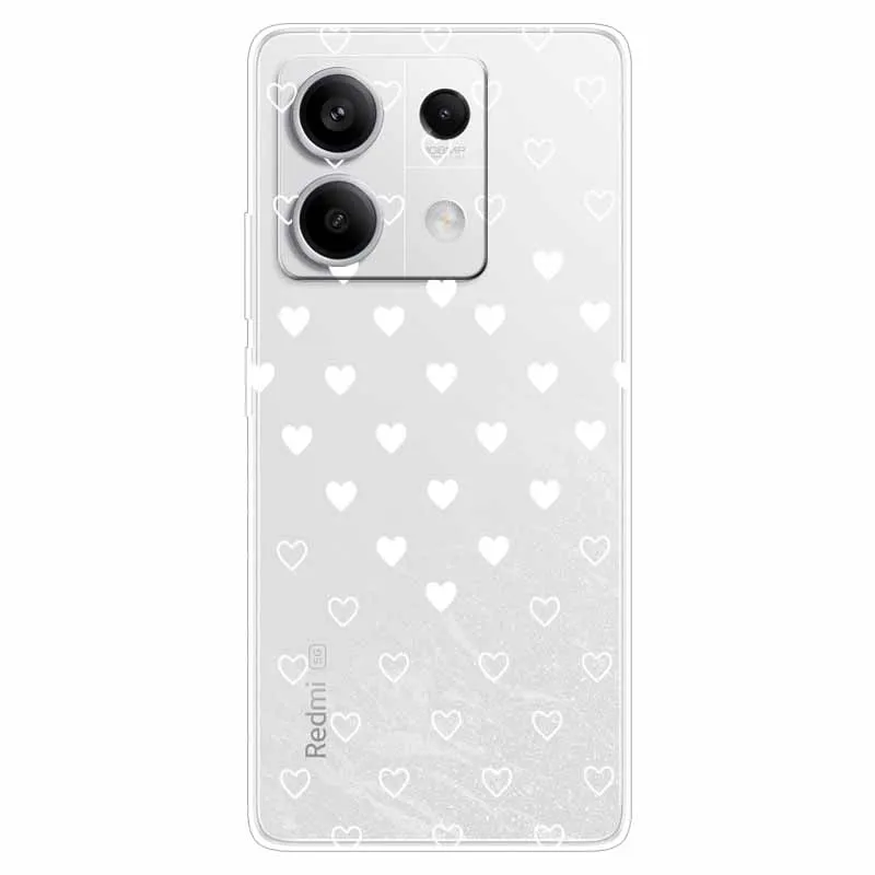 For Redmi Note 13 Pro 5G Case Clear TPU Soft Silicon Covers for Xiaomi Redmi Note 13 5G Global Phone Cases Note13 5G Transparent