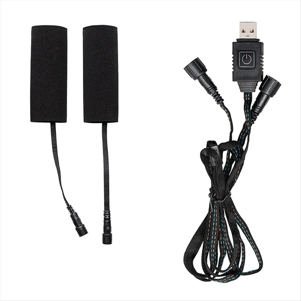A23Z Motorcycle Heated Grips Handlebars USB Adjustable Insulated Handlebars Electric Scooter Bicycle Warming Accessories