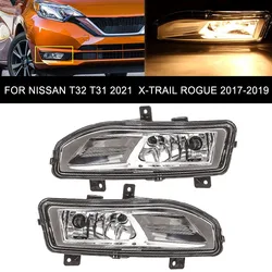 LED Fog Lights For Nissan X Trail t32 t31 2021 Fog Light For X-Trail Rogue 2017 2018 2019 Foglights Headlight Grille Fog Lamp