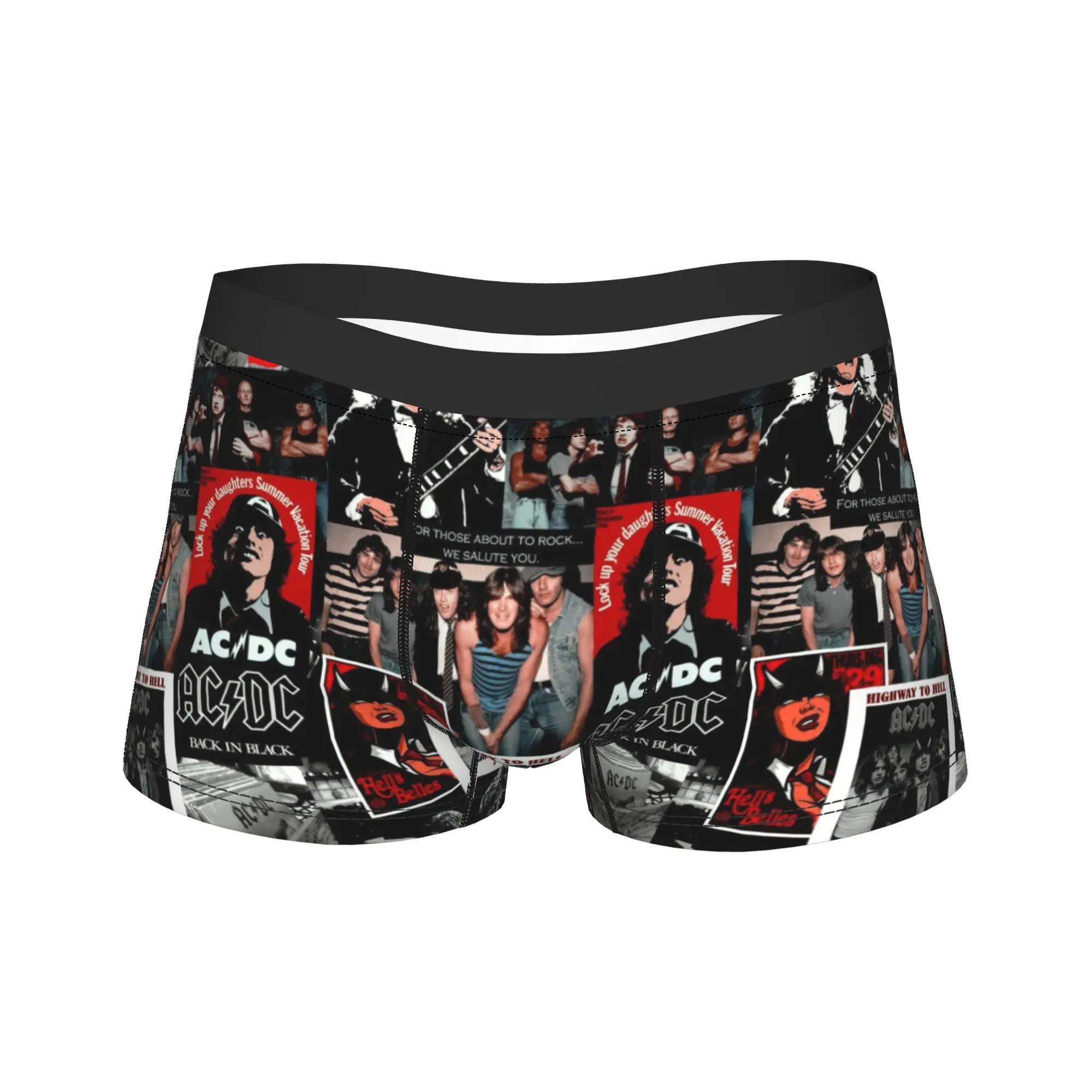 

Man's A-Acs Rock Music Band Dcs Boxer Shorts,Smooth Underwear Underpants