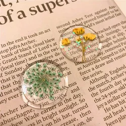 Bancs ronds transparents pour la décoration de cartes postales de fête, anciers d'avertissement, tampon de odord'avertissement de fusion, laque d'avertissement pour sceaux, 5 pièces