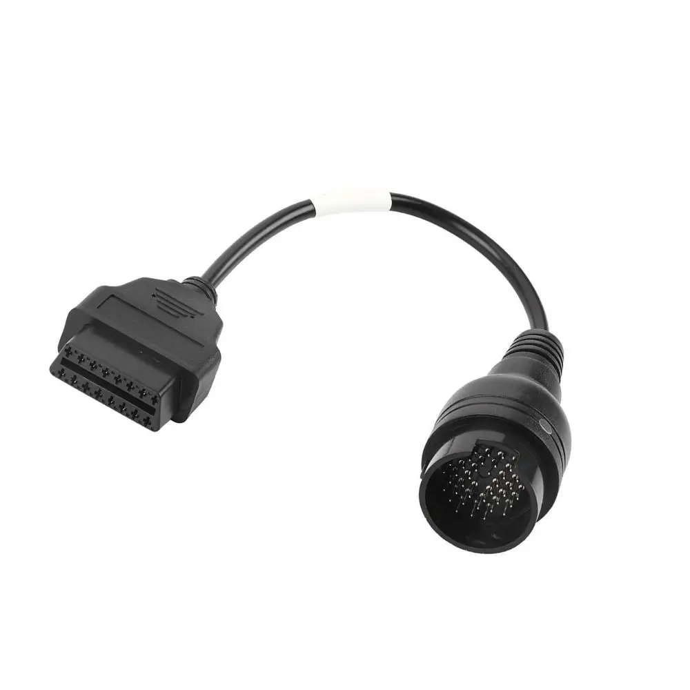 

Кабель-адаптер из АБС-пластика, черный прочный адаптер OBD2, высоконадійный стабильный диагностический кабель для обслуживания грузовиков Iveco