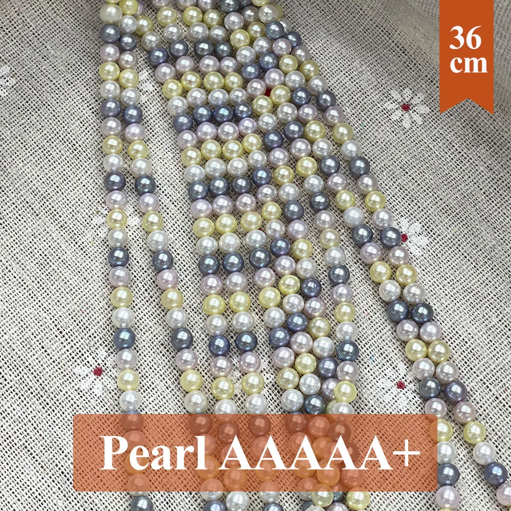 AAAAA+ Natural Freshwater Pearls Bead Round Pearl Loose Spacer Beaded for Making DIY Jewelry Necklace Bracelet Accessories 4-5mm
