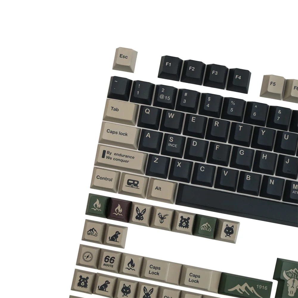 GMK Wild Keycap Mechanical Keyboard 142 Keys Cherry Profile DYE Sublimation ISO Enter For Outemu Gateron TTC MX Switches