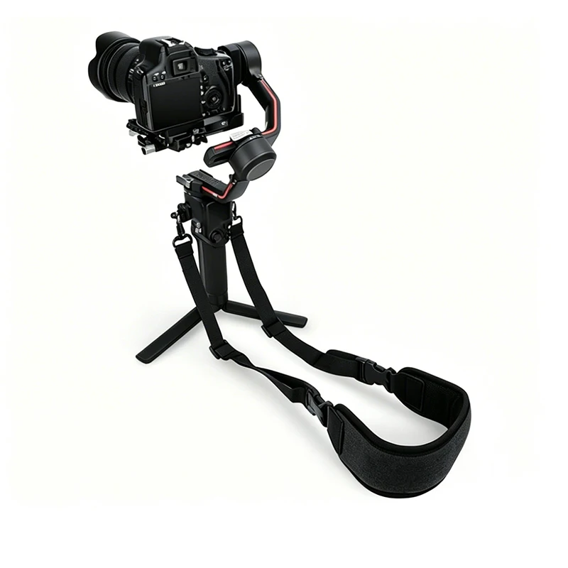 Correa de cuello y hombro engrosada y ensanchada con ganchos metálicos para DJI Ronin RS4 / RS4 Pro / RS3 / RS3 Pro / RS2 C2 Gimbal