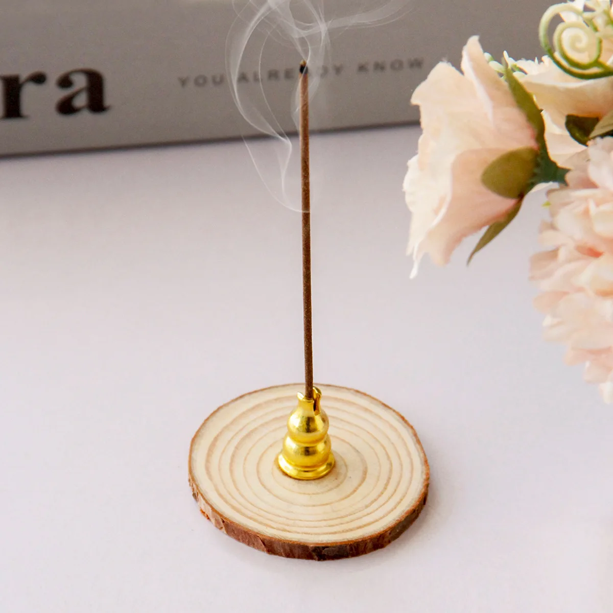 

Wooden incense insert simple modern style home decoration ornament incense seat