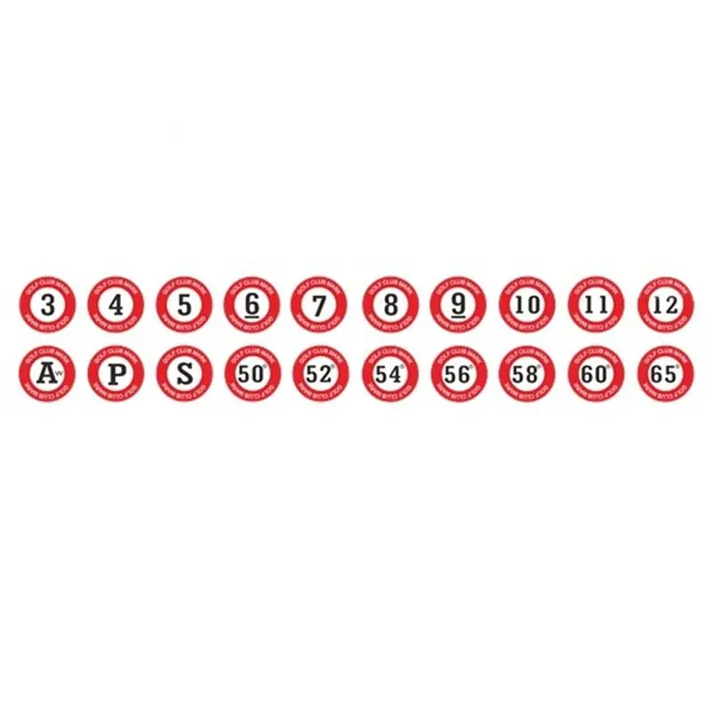 【SPECIAL】ABS Golf Club Hit Label, Golf Distance Club Label, Non-Slip Grip Label, Easy-To-Read Number Tags, Fits All Golf Club Gr