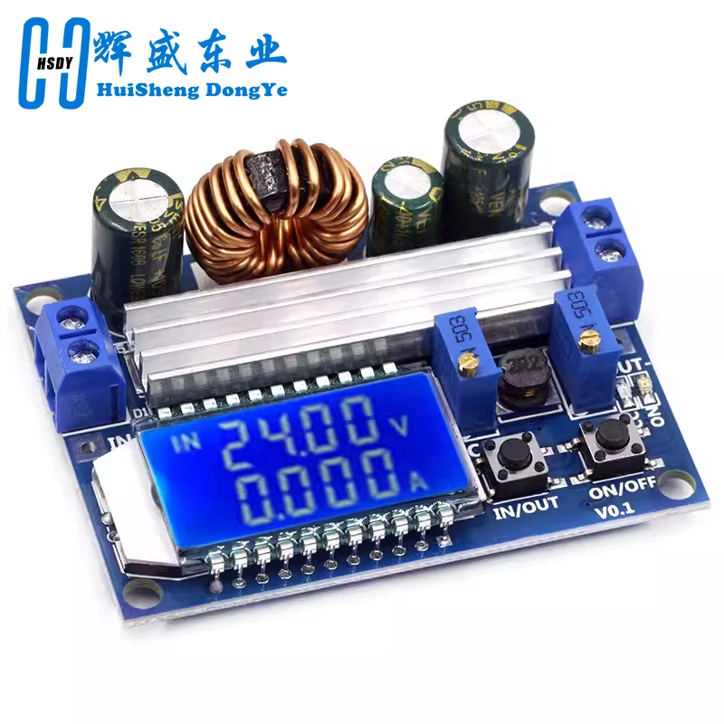 35w dc 5.5-30v a 0.5-30v display lcd digital automático step up down buck boost conversor módulo de fonte de alimentação placa ajustável