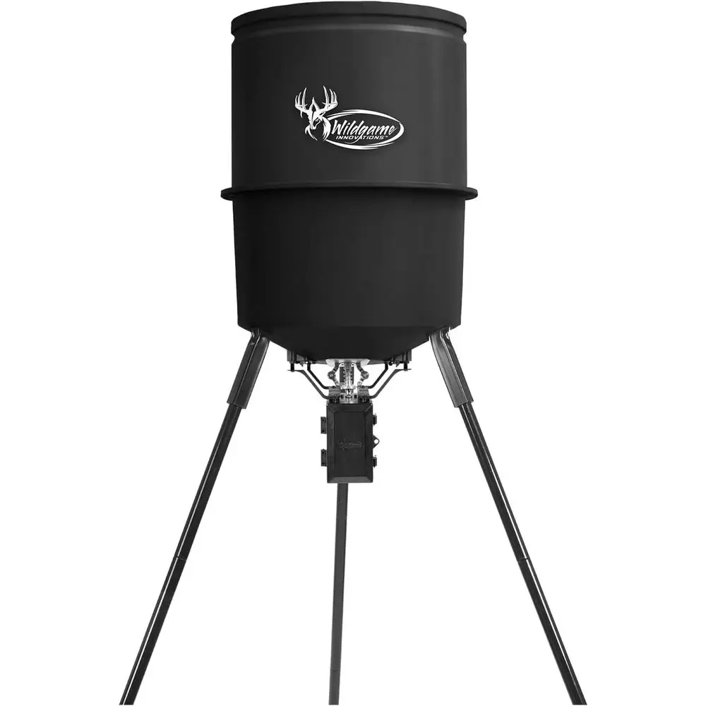 30-Gallon Durable Weather-Resistant Game Feeder with 225-Pound Capacity, 1-4 Feed Times & 30-Foot Radius