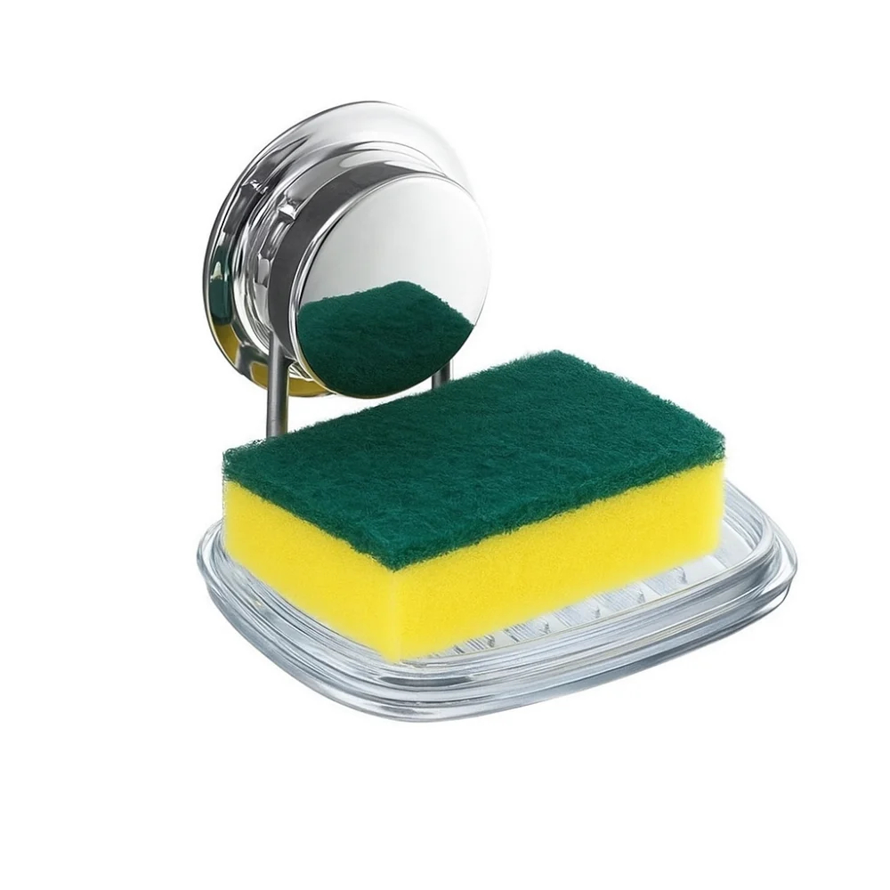 

Портативная мыльница на присоске для душа без удара, прозрачный держатель для мыльной губки, съемный настенный поддон для мыла, туалет