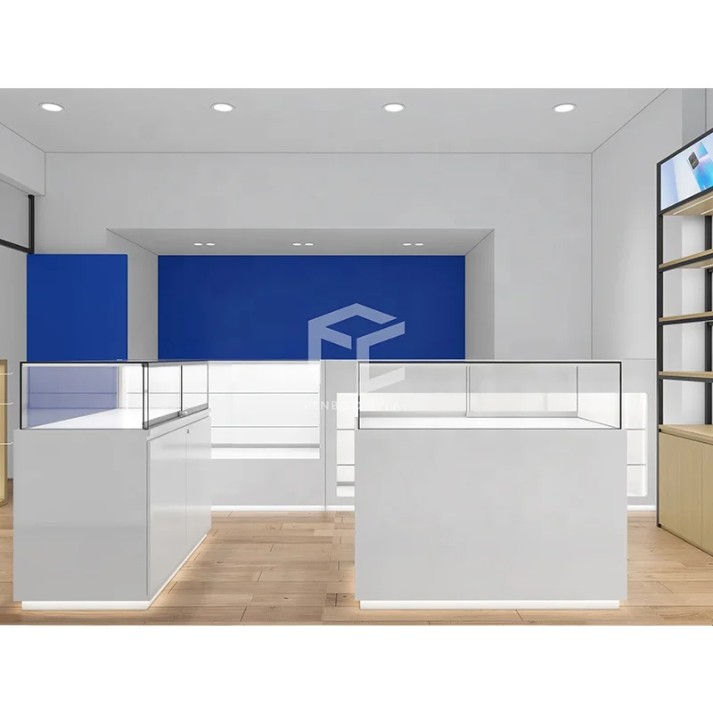 custom.Mobile Phone Accessories Fittings Bespoke Mobile Shop Decoration Cellphone Store Display Fixture 3D Shop Design