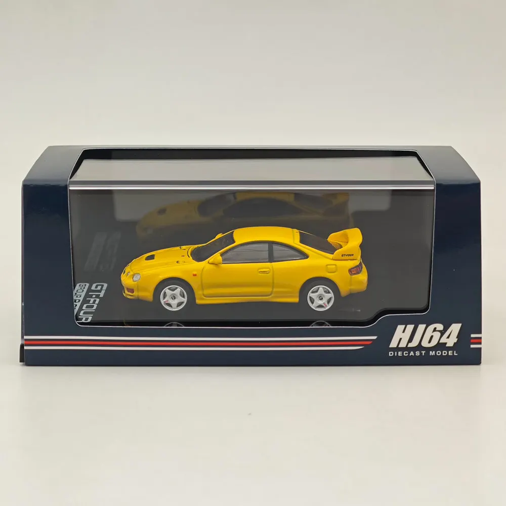 

Hobby Japan 1/64 For CELICA GT-FOUR ST205 JDM STYLE Yellow HJ642064AY Diecast Models Car Collection Auto Toys Gift