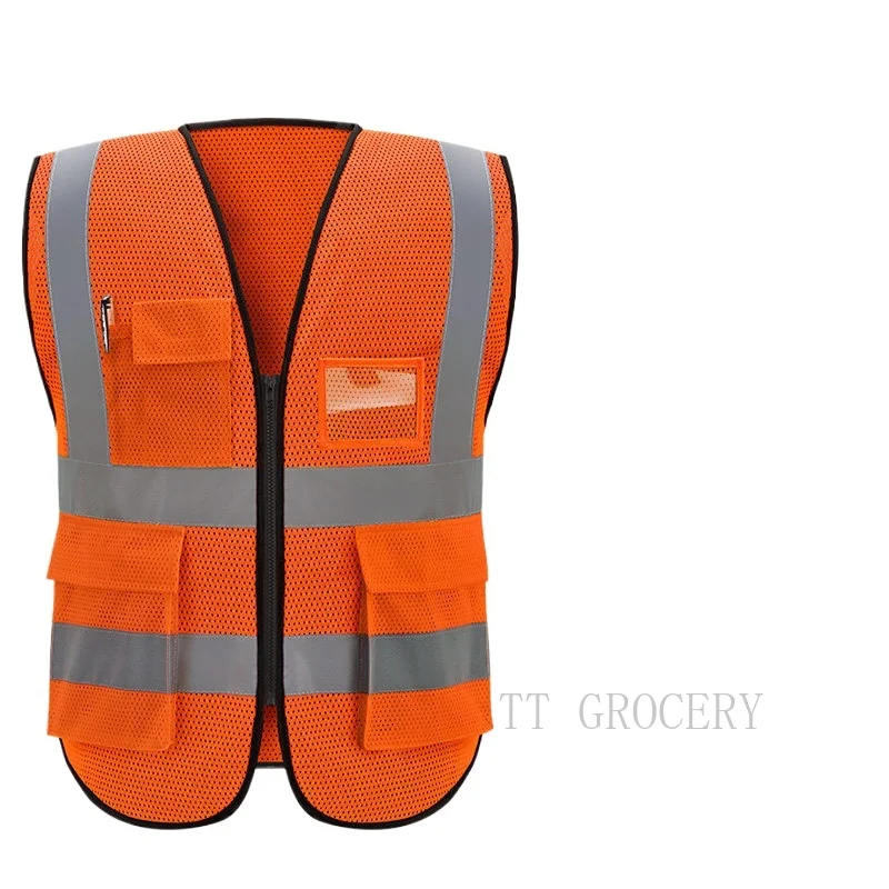 High Visibility Reflective Vest Working Clothes Motorcycle Cycling Sports Outdoor Reflective Safety Clothing Reflective Jacket