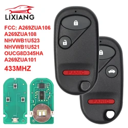 HONDAfor FCC: A269ZUA106,ZUA101,A269ZUA108,NHVWB1U523, NHVWB1U521OUCG8D345HA  433MHz Remote Key Fob for Honda Civic Pilot Accord