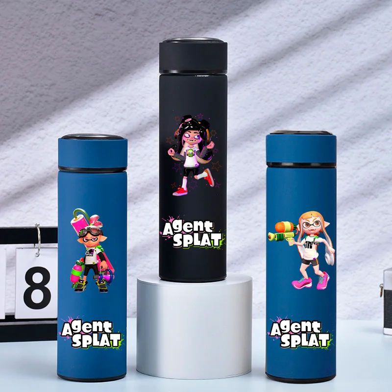 500ML Splatoon Cartoon 304 Stainless Steel Insulated Cup Portable Leak Proof Water Bottle Outdoor Sports Travel Water Bottle