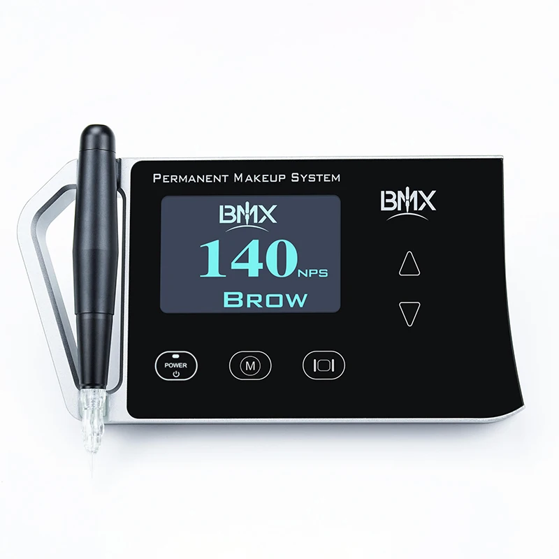 BMX P200 Black High Quality Low Noise permanent makeup Machine Tattoo Permanent Makeup Machine With Auto Stop Function Holder