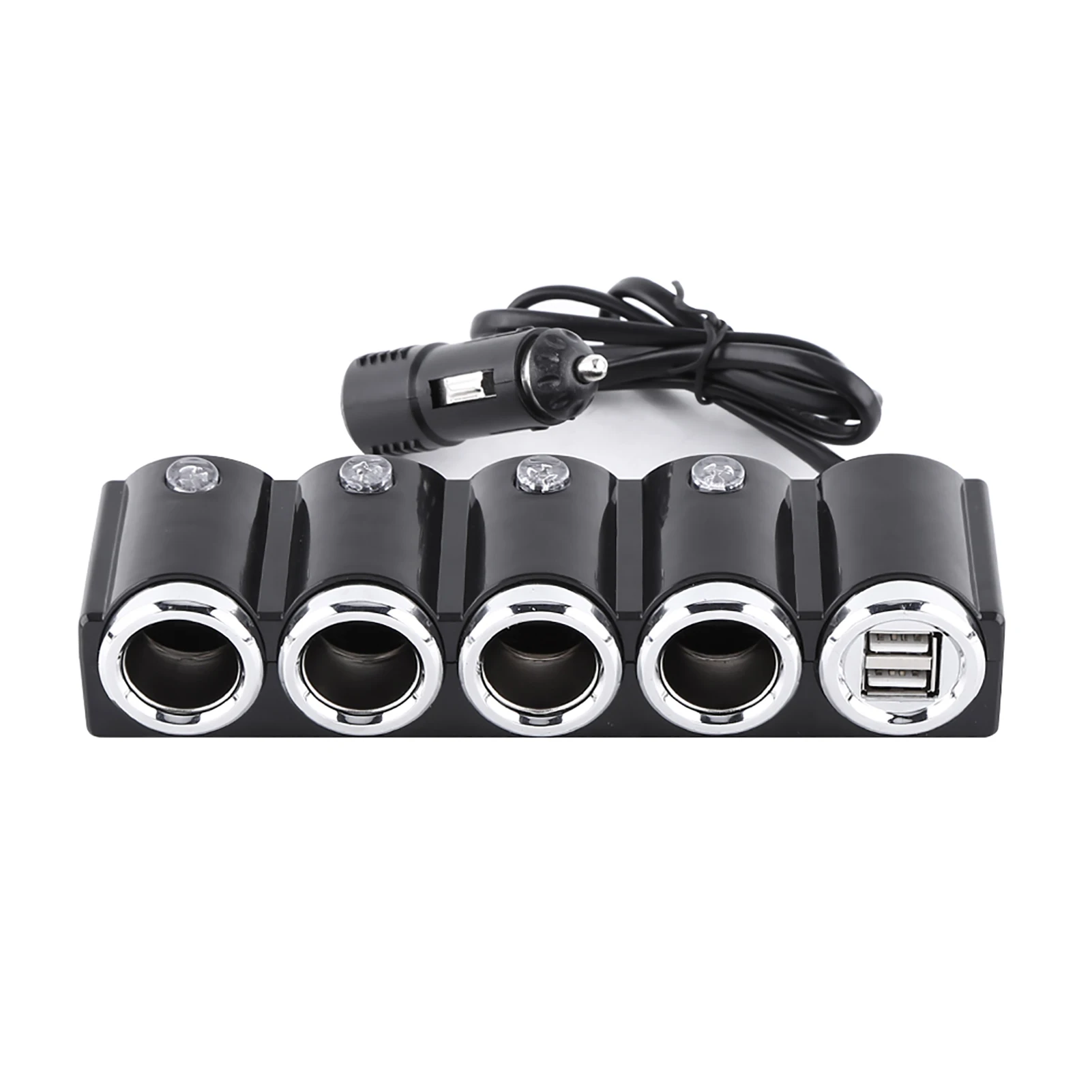 Car Cigarette Lighter DC 12V/24V USB 4 Way Car Cigarette Lighter Socket Splitter Power Adapter Popular Cigarette Lighter