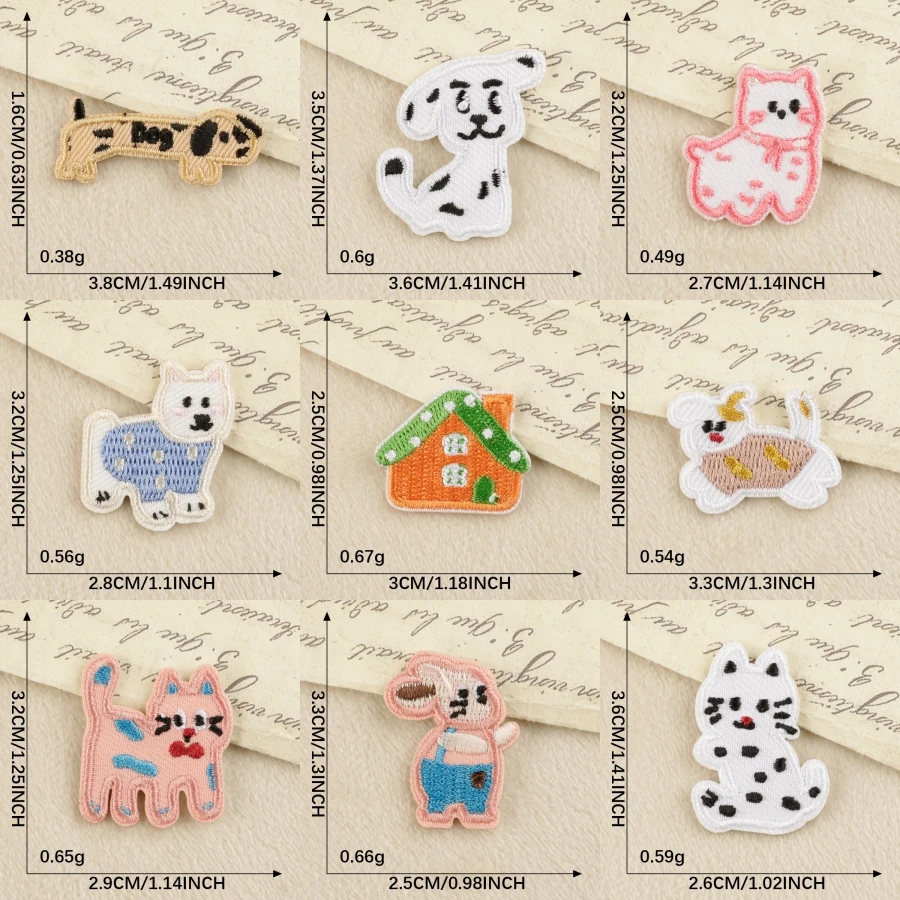 

Cute Delicate Animals Cartoon Style Computer Embroidery Patches Badges DIY Clothing Accessories Decoration