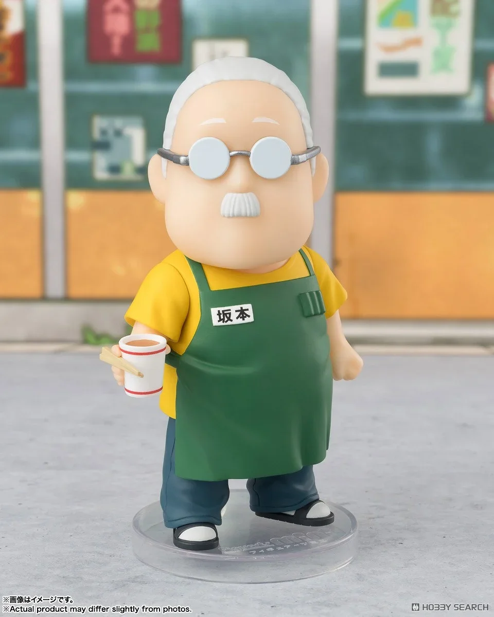 Bandai sakamoto dias figuras de ação modelo sakamoto asakura q-versão figuras conjuntas ativas figuarts mini série boneca brinquedo original