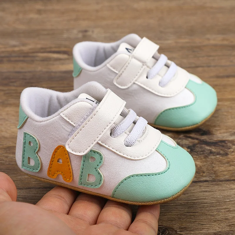 Spring And Summer Fashion Baby Walking Shoes Cute Casual Retro Sports Style Splicing Design Sense Soft Sole Non-Slip Casual Shoe