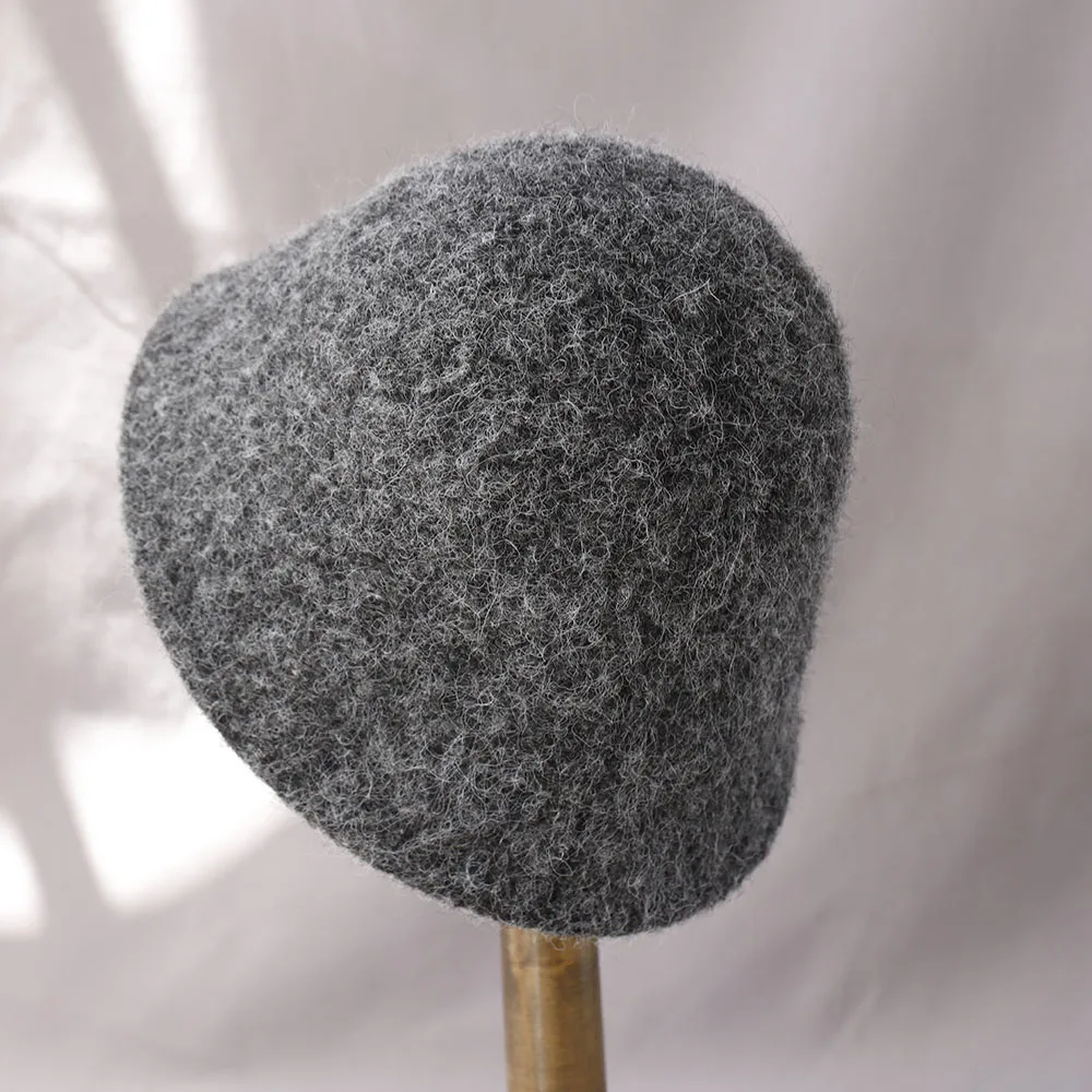 2025 جديد الخريف الشتاء الصوف قبعة بحافة المرأة موضة خمر صياد القبعات تنوعا قبعة الربيع ورأى قبعة 6 ألوان قبعة قابلة للطي #6