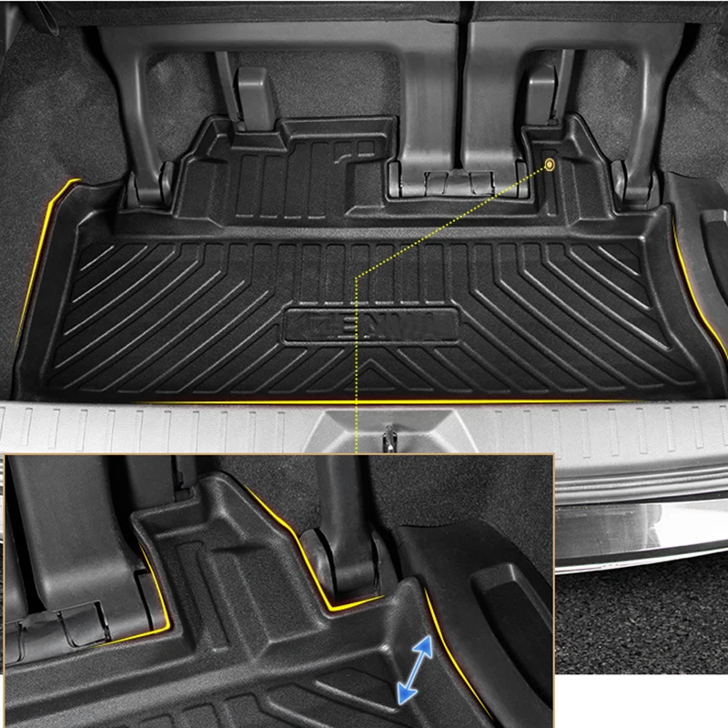 Para Toyota Sienna Tronco Mat TPE Tapete impermeável 2011 ~ 2023 Sienna Acessórios Interior