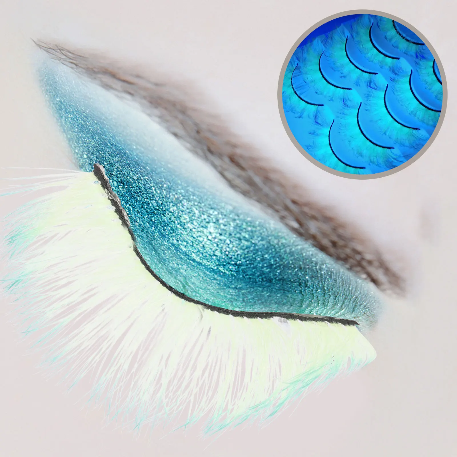 

5 Pairs False Eyelashes C Natural Individual Extensions Fake Lashes Style Easy Wear Perfect Curve Fluorescent