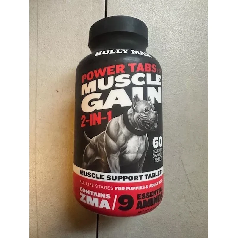 

Bully Max The Ultimate Canine Supplement Muscle Builder Power Boosts Growth for Dogs