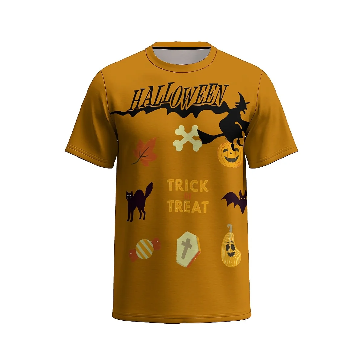 LIASOSO Playful Cartoon T-Shirt, 3D Fun Graphic, Cute and Wacky Style, Perfect for Casual Outings and Halloween