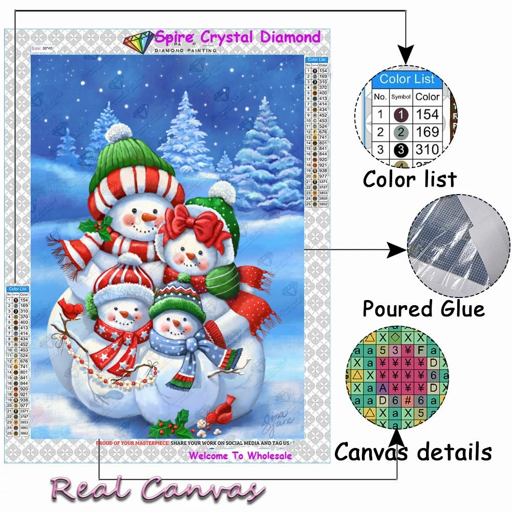 5d Crystal Drills Diamond Painting Christmas Snowman Xmas Cross Stitch Kits Embroidery Mosaic Rhinestone Home Decor Navidad Gift