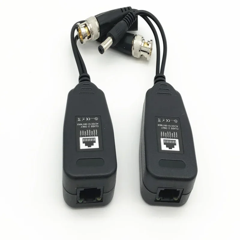 5 paia CCTV coassiale BNC Video Power Balun ricetrasmettitore a CAT5e 6 connettore RJ45 HJ55