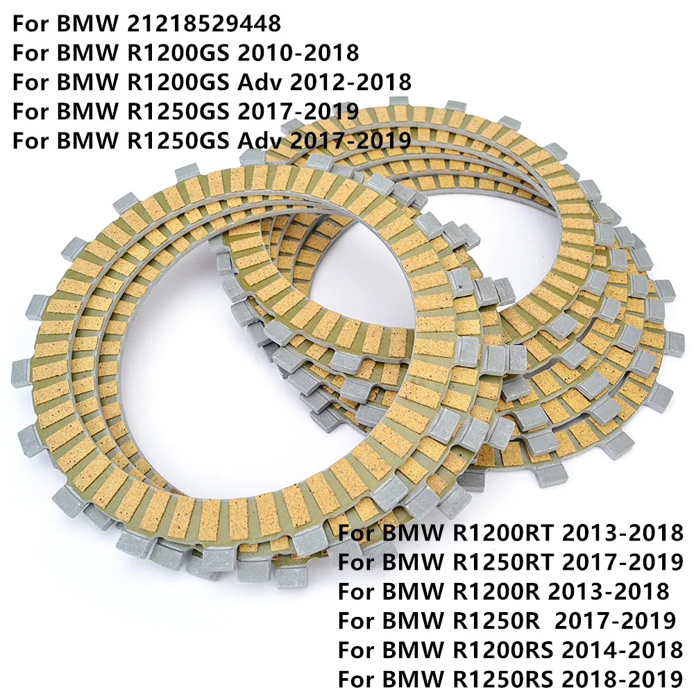 Clutch Friction Plates For BMW R1200GS R1250GS ADV R1200RT R1250RT R1200R R1250R R1200RS R1250RS 21218529448