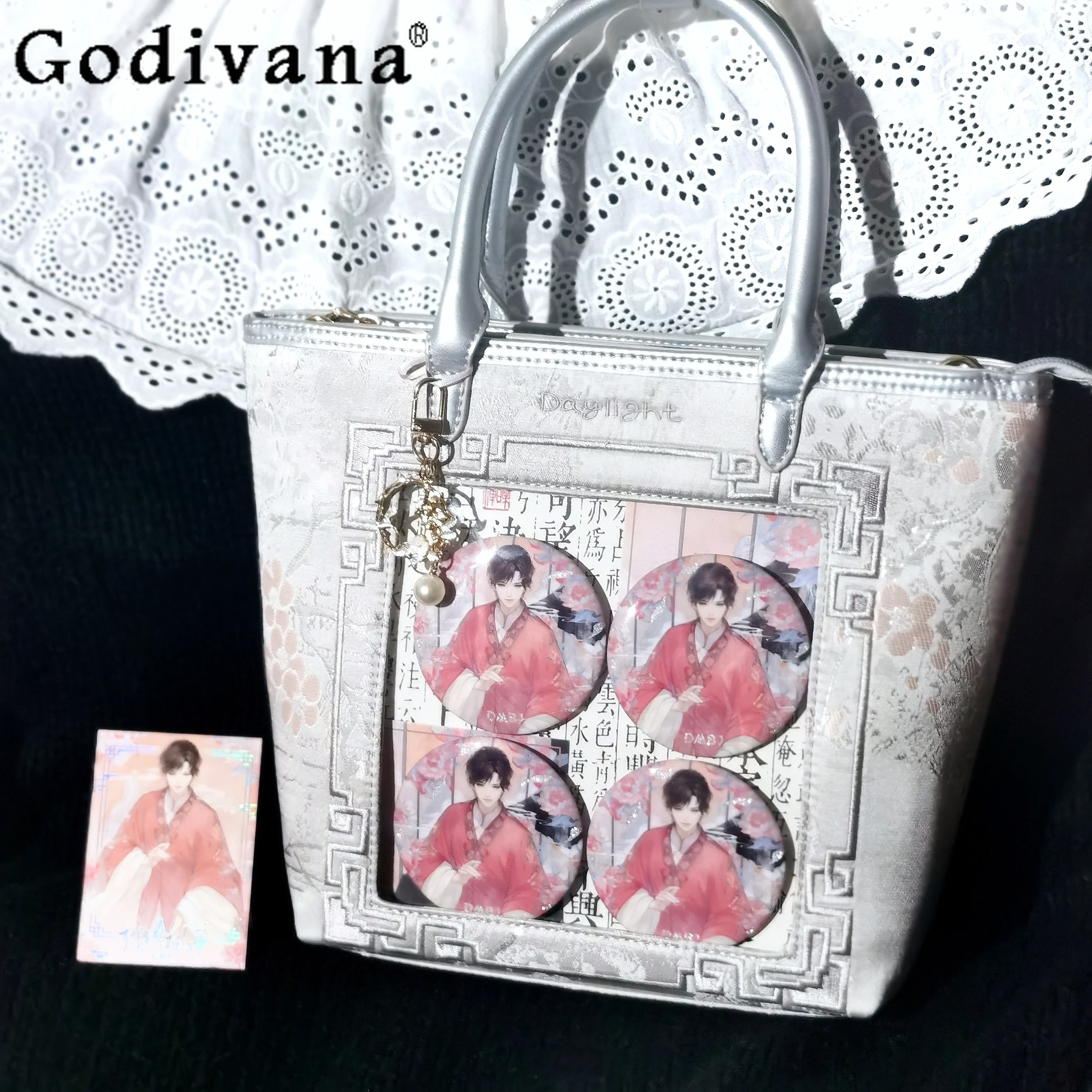 

Новая элегантная женская сумка в китайском стиле в стиле ретро, оригинальный дизайн, большая вместительная сумка в древнем стиле, повседневная сумка в национальном стиле