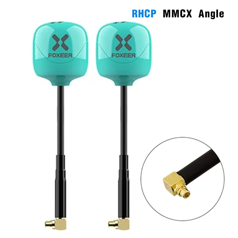 FOXEER FPV Antenna Lollipop 4 Plus 4+ 2pcs 5.8G 2.6dBi Omni Mini Antenna RHCP LHCP SMA RPSMA MMCX UFL for RC FPV Racing Drone