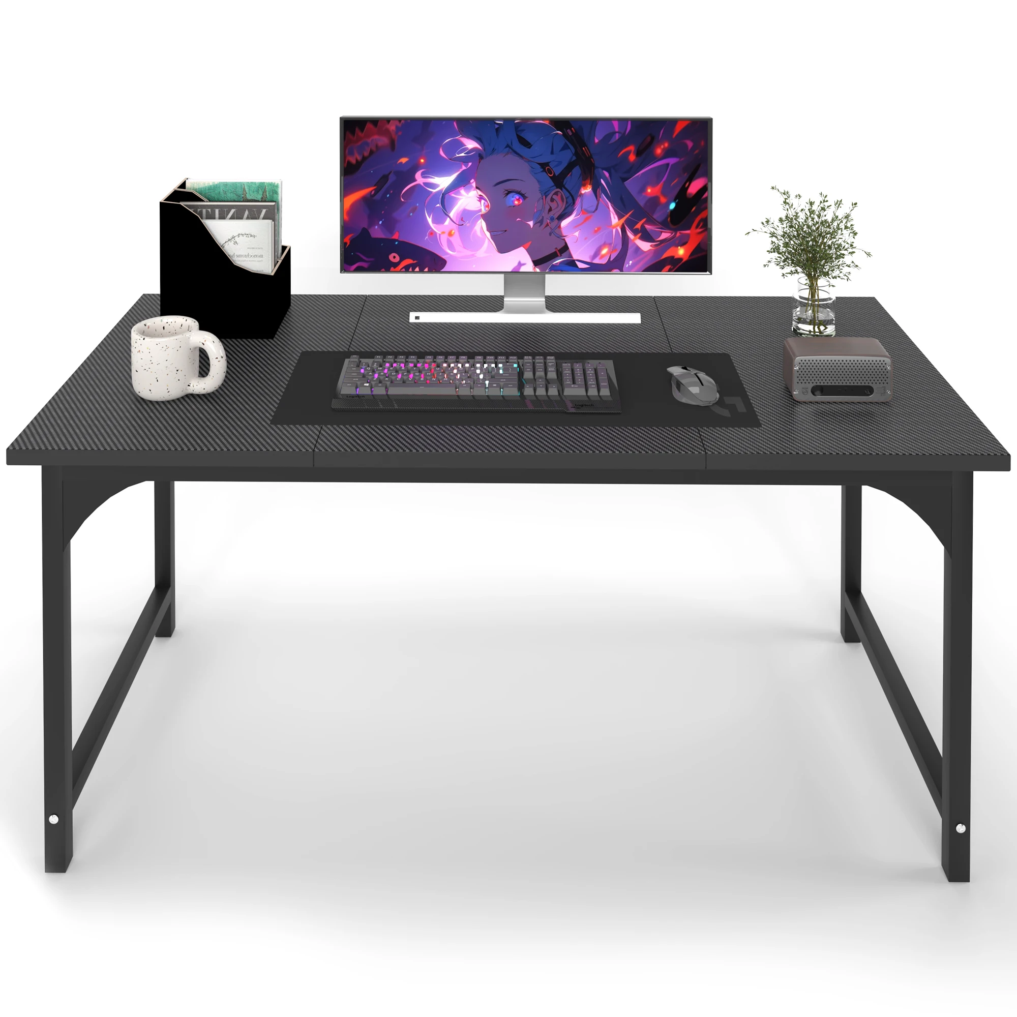 

Conference Table, 47/55Inche Rectangle Meeting Seminar Table, Large Business Tables ，Gaming table，Carbon fiber