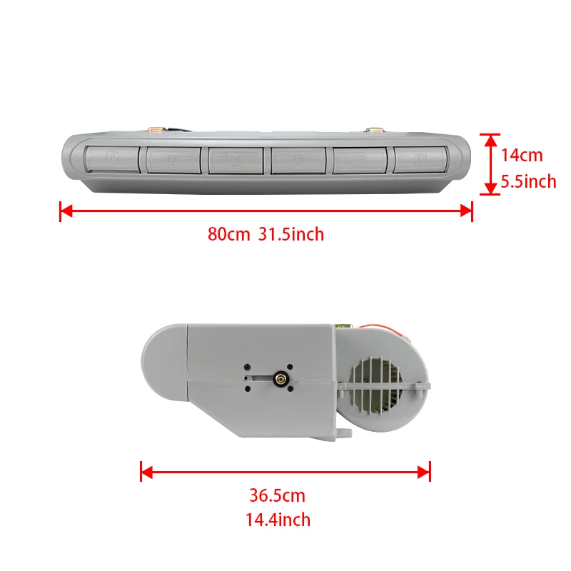 Universal Automotive Under Dash Refrigeration Air Conditioning Evaporator Assembly for MiniBus Van Truck RV Motorhome A/C Parts