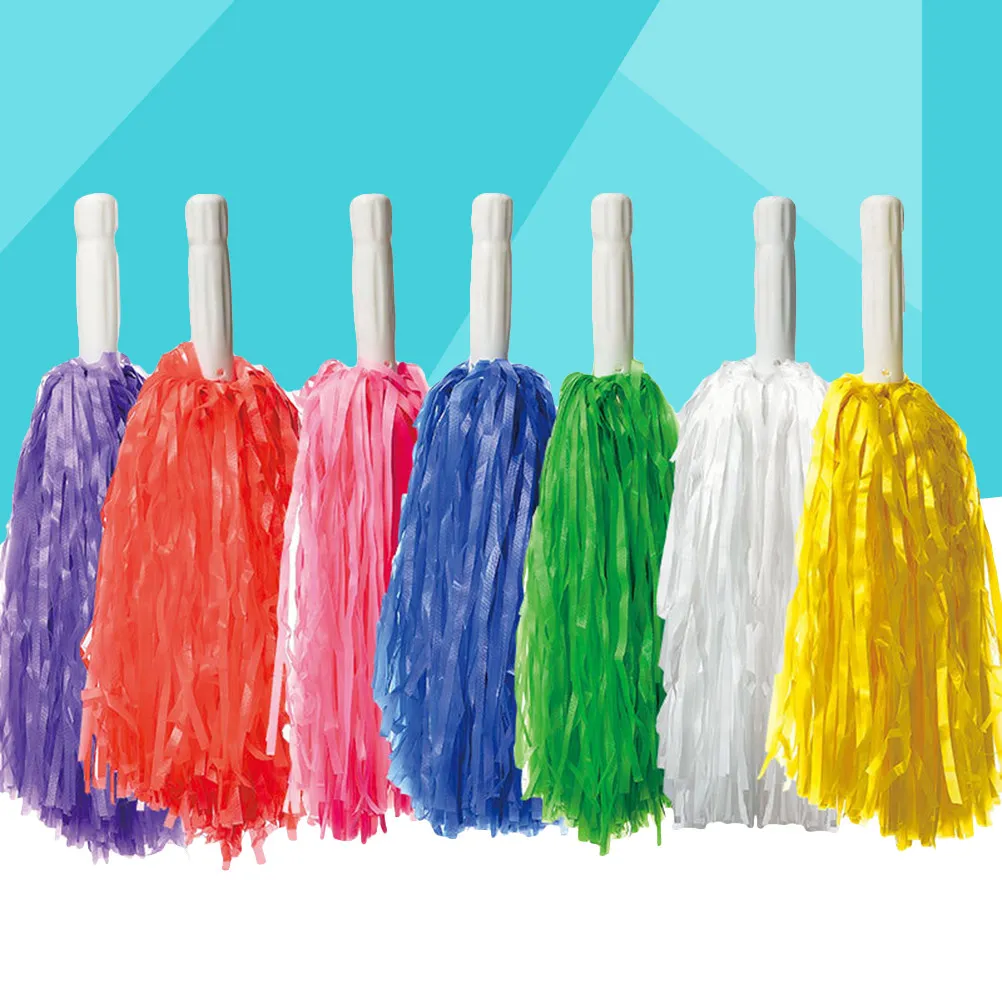 

12 ярких помпонов для черлидинга, идеально подходят для командных мероприятий, танцевальных вечеринок, праздников, сценических выступлений, спортивных мероприятий, декоративного оформления