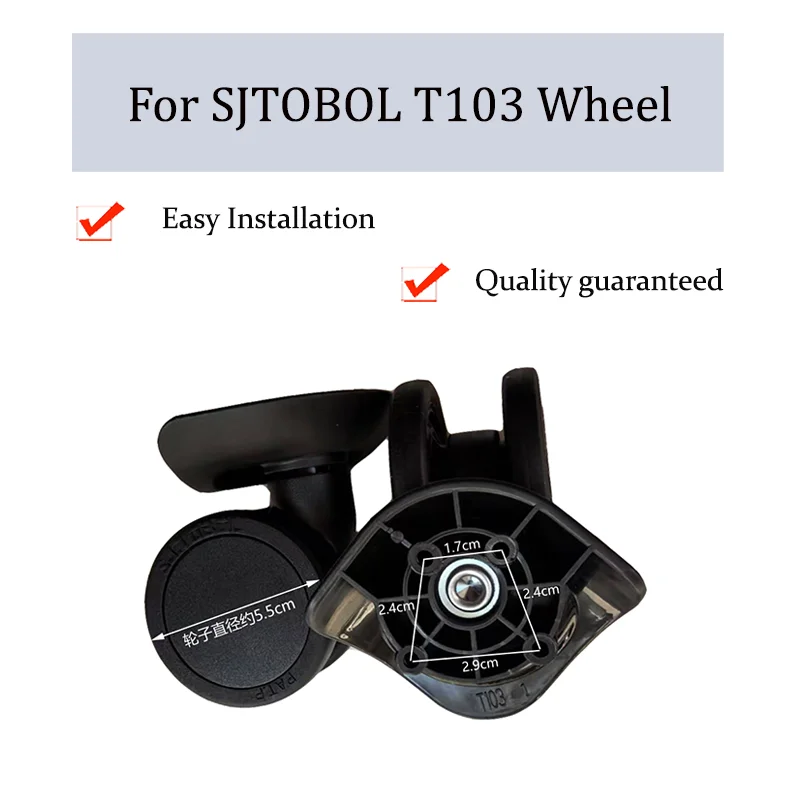 

Suitable For SJTOBOL T103 Luggage Wheel Trolley Case Wheel Pulley Sliding Casters Universal Wheel Repair Slient Wear-resistant