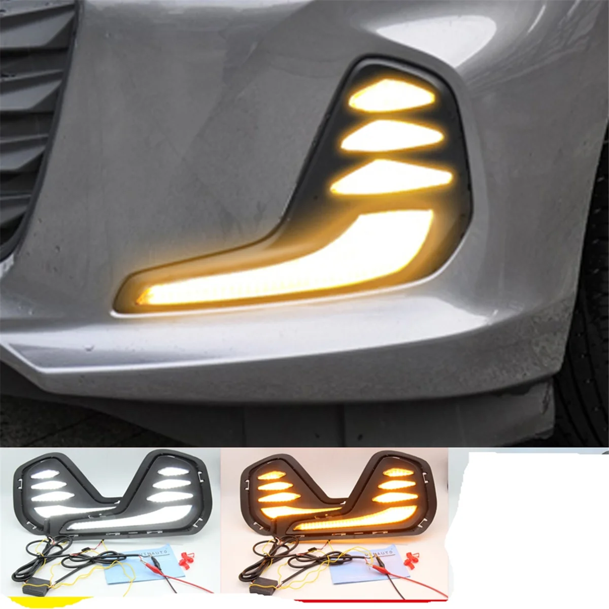 For Chevrolet Cavalier 2020 2021 2022 Car Daytime Running Light Turn Signal Headlight Fog Light Headlight Cover,