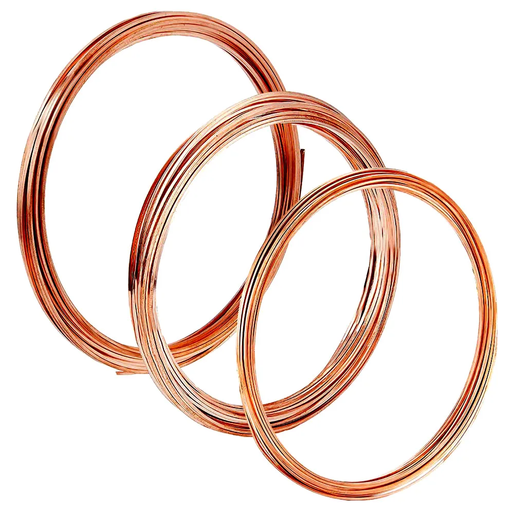 0.6mm 0.8mm 1mm Coppers Square Wire Environmental Protection Coppers Tinsel Coppers Flat Wire Jewelry Making DIY Accessorie image 4