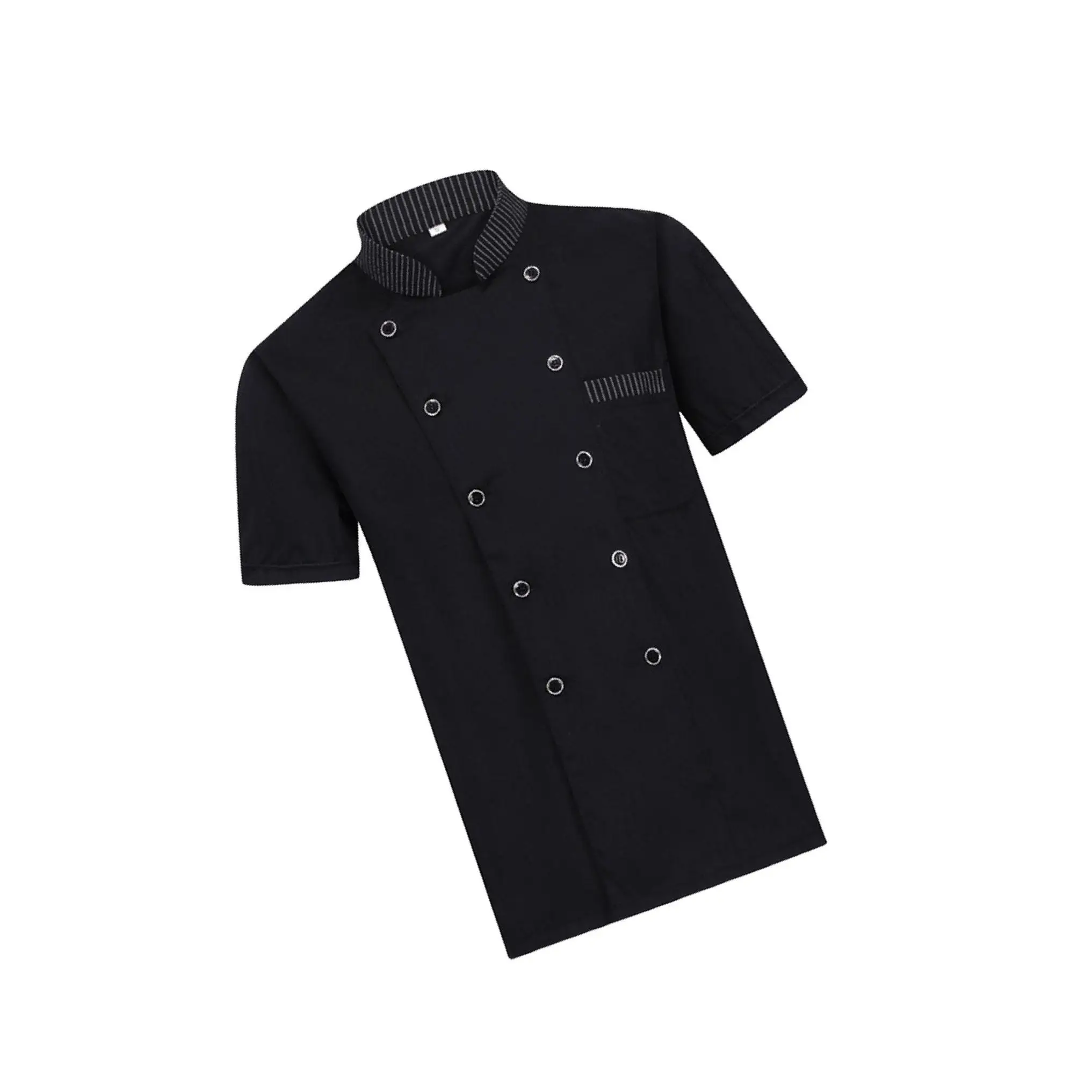 Stylish Summer Baking Work Clothes For Women Soft And Durable Fabric Soft And Breathable Black 3XL