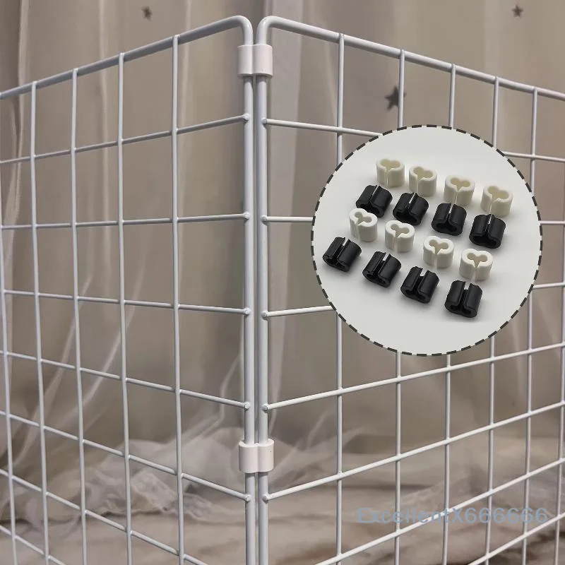 Plastic Playpen Fitting Connectors 20Pcs DIY Modular Grid Panel Kit for Cat Dog Playpen Small Animal Cage Indoor Outdoor